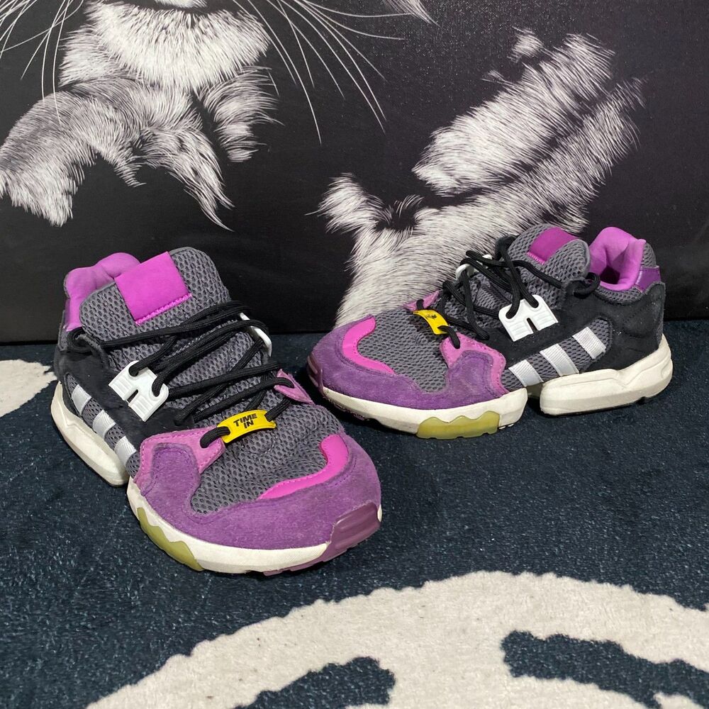 Ninja x Adidas ZX Torsion FX6622 Time In Athletic Sneaker Boys 6 Purple Suede